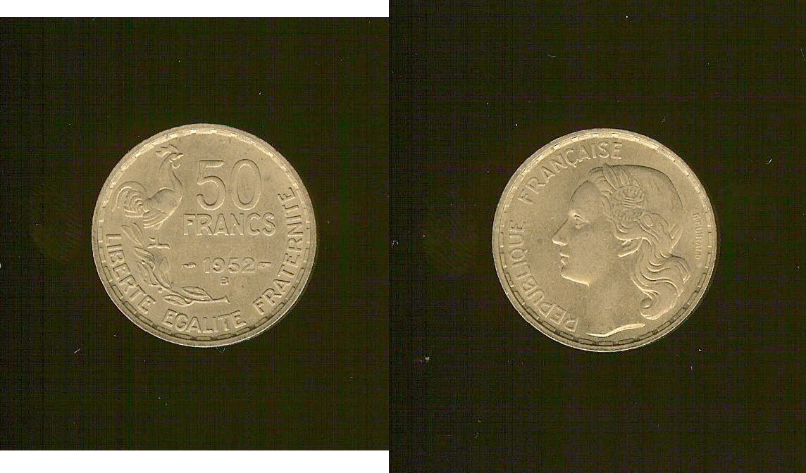 50 francs Guiraud 1952 Beaumont-le-Roger SPL+